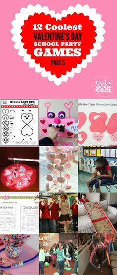 valentine's day games and activities for kids to play with in the classroom or at home