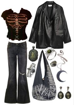 Subversive Fashion Aesthetic, Outfits Aesthetic Dark, The Craft Outfits, Indie Rock Outfits, Metal Outfits, Y2k Grunge Fashion, Urban Grunge, 2000s Fashion Outfits