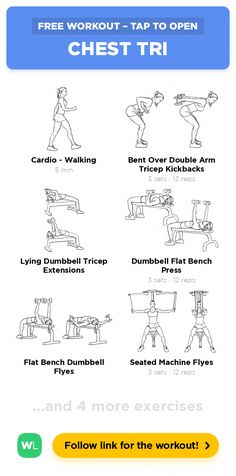 an exercise poster with instructions to do the exercises for chest and back muscles, including