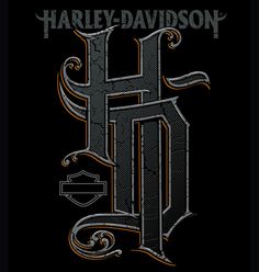 the logo for harley davidson's motorcycle club, which has been designed to look like an