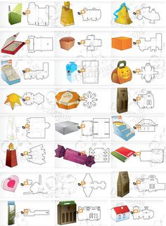 an image of different types of paper goods and their packaging design process infographical poster