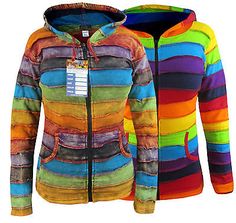 Great shopping ideas for Ladies Hippie Striped Rainbow Winter Pixie Pointed Long Hood Elf Hoodie Jacket, Women's clothing Multicolor Winter Hooded Jacket With Drawstring, Multicolor Long Sleeve Outerwear With Double-lined Hood, Multicolor Winter Hooded Jacket With Pockets, Multicolor Hooded Jacket For Fall, Multicolor Hooded Jacket With Double-lined Hood For Fall, Multicolor Double-lined Hooded Jacket For Fall, Multicolor Hoodie With Double-lined Hood And Long Sleeves, Multicolor Long Sleeve Hoodie With Double-lined Hood, Multicolor Hooded Jacket With Adjustable Hood For Fall