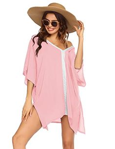 US?only.Free?delivery?in??3-7?business?days. 100% Rayon Features: Deep v neckline.sexy open side split on asymmetrical hem. batwing sleeve. relaxed loose silhouette.simple and plain This coverup can also be used as daily outfit. best match for any summer shorts &pants or wear as casual dress.fashionable and elegant Easy to match: Perfect for womens Bikini. Swimwear. Swimsuits. Beachwear. Bathing Suits. Monokini. Tankini. Casual. Ect Great For Many Occasions: Suitable for beach. party. poolside . Summer V-neck Solid Color Blouse, Summer Solid Color V-neck Blouse, Solid Color V-neck Summer Cover-up, V-neck Solid Color Summer Blouse, Solid Color V-neck Blouse For Summer, Summer Stretch Blouse In Solid Color, Solid V-neck Beach Blouse, Solid V-neck Blouse For Beach, Solid V-neck Blouse For The Beach