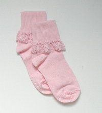 Pink lace socks with pink lace trim -definitely hard to find.  We have Sprin g inventory in a range of sizes.  Check it out! Sakura Season, Ruffle Socks, Ruffled Socks, Pink Ruffle