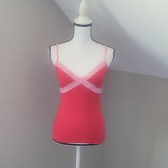 Brand New Pink Victoria's Secret Y2k Cami Tank Top Size Xsmall Pink Halter Top, Y2k Cami, Snow Angels, Tank Top Cami, Cami Tanks, Y2k Fashion, Victoria's Secret Pink, Pink Red, Halter Top