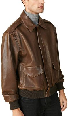 Leather Jacket Biker, Brown Leather Coat, Best Leather, Leather Skin, Nice Leather, Leather Coat, New Vintage, Real Leather, Brown Leather