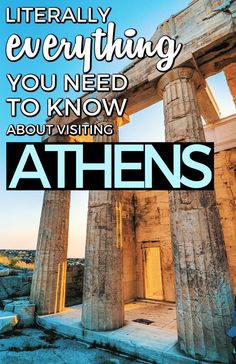 the cover of an article about visiting athens