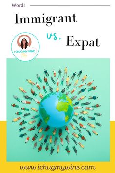 the cover of word immigrant vs expat