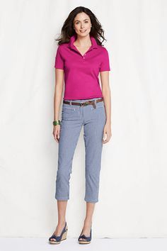 women's blue polo shirt style - Google Search Polo Outfits For Women, Polo Shirt Outfit Women's, Workwear Capsule, Ralph Lauren Womens Clothing, Polo Shirt Outfits, Polo Outfit, Polo Shirt Style, Blue Polo Shirt, Golf Clothing