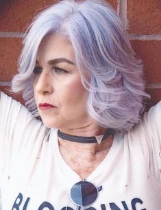 Lavender Bob For Women Over 50 Modern Haircuts For Women, Classic Haircut, Layered Bob Haircuts, Haircuts For Women Over 50, Modern Haircuts, Lavender Hair, Bob Haircuts For Women, Haircut For Older Women, Hairstyles Over 50