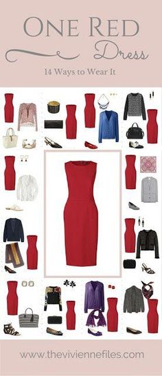 Red Dress Office Outfit, Red Dress Accessories, Stile Casual Chic, Vivienne Files, Red Dress Women, The Vivienne, Red Dress Outfit, Fashion Capsule, Stil Inspiration