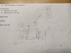 a piece of paper that has some drawings on it with words describing the parts of a chair