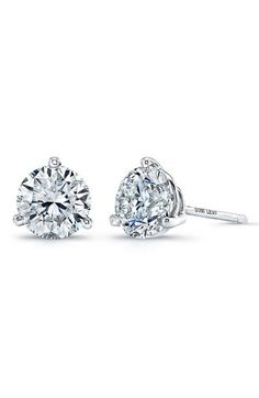 $795 Bony Levy Diamond Stud Earrings (Nordstrom Exclusive) available at #Nordstrom Timeless Platinum Diamond Earrings With Brilliant Cut, White Gold Platinum Diamond Earrings With Single Diamond, Platinum White Gold Diamond Earrings With Single Diamond, White Platinum Diamond Earrings With Brilliant Cut, Diamond White Brilliant Cut Diamond Earrings, Diamond White Round Cut Diamond Earrings, Brilliant Cut Diamond White Diamond Earrings, Classic Platinum Brilliant Cut Diamond Earrings, Sterling Silver Diamond Earrings With Brilliant Cut