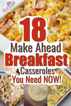 Breakfast Casserole Ideas Easy Recipes, Make Ahead Easy Breakfast Ideas, Breakfast Casseroles That Freeze Well, One Pan Breakfast Casserole, Breakfast Casserole For Large Crowd, Make A Head Breakfast Casseroles, Do Ahead Breakfast Ideas, Breakfast Casserole Easy Simple, Make Ahead Breakfast Bake