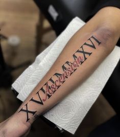 Birthday Date Tattoos Men, Roman Numeral Tattoo Men Thigh, 2004 Tattoo Ideas Roman Numerals, 2006 Roman Numeral Tattoo, 2002 In Roman Numerals Tattoo, Name And Date Tattoo, Roman Numeral Tattoo With Name, Birth Year Tattoo Men, Roman Numeral With Name Inside Tattoo