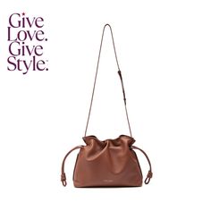 in stock Elegant Brown Pouch With Adjustable Strap, Luxury Crossbody Pouch With Detachable Handle, Evening Brown Crossbody Bucket Bag, Designer Evening Bag For Travel, Chic Brown Pouch For Shopping, Elegant Tote-shaped Shopping Pouch, Brown Crossbody Bucket Bag For Evening, Chic Brown Shopping Pouch, Elegant Tote Pouch For Shopping