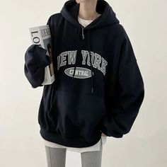 Vintage Letter Printed Oversized Hoodie Fall Outerwear, Outfits With Leggings, Outerwear Women, Casual Sweatshirt, Long Sleeve Sweatshirts, Winter Women, Colorful Leggings