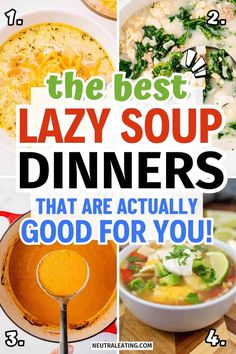 the best lazy soup dinners that are actually good for you