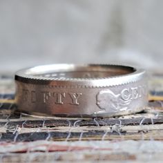 A ring made out of a genuine SILVER foreign coin from the Philippines. Rings are sized to order. Please check your ring size before ordering. Please message us for custom rings before placing an order. Other sizing available upon request. Since we use genuine foreign coins necklaces may vary slightly from the photo due to unique wear and aging, but it will still be a close match. Whether this purchase is to help you connect to your roots, keep a precious dream or memory alive, or to remind you o Military Deployment, Foreign Coins, Coin Jewelry, Coin Necklace, Ring Wedding, Custom Rings, Ring Verlobung, Anniversary Gift, Band Rings