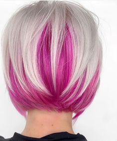 Real Short Hair, Pink Short Hair, Messy Pixie Haircut, Mermaid Hair Color, Funky Short Hair, Silver Blonde Hair, Peekaboo Hair, Bronde Balayage, Blonde Bob Hairstyles