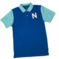 Nautica Pool Blue And Navy Blue Color Block Polo. Hd Print Logo On Chest And Two Button Placket. A Retro Style With A Modern Fit. No Flaws! Nwt Size Xl 18-20 60% Cotton 40% Polyester Bundle Offers Welcomed Thank You For Looking Ship Same Or Next Day Tags: Preppy Vintage Retro 90s 00s Color Block Blue Cute Handsome School Beach Vacation Resort Nautical Fun Picture Day Dress Shirt Polo Graphic Print Logo Kids Boys Vacation Summer Spring Casual Blue Polo Collar T-shirt, Preppy Blue Collared Polo Shirt, Blue Collared Polo Shirt Preppy Style, Casual Blue Collared Polo Shirt, Casual Blue Cotton Polo Shirt, Preppy Blue Cotton Polo Shirt, Light Blue Casual Polo Shirt, Light Blue Casual Cotton Polo Shirt, Casual Light Blue Polo Shirt