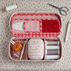 the sewing kit is organized and ready to be used