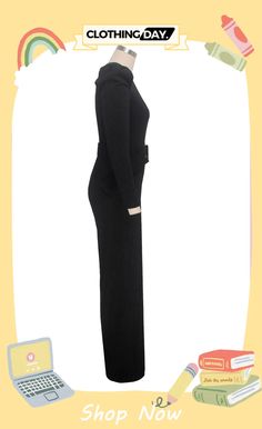 Black Sexy Solid Patch with Belt V Neck Regular Jumpsuits Elegant Black Bodycon Bodysuit, High Stretch Long Sleeve Jumpsuit For Evening, Black Bodycon Jumpsuit For Night Out, Chic Solid Color Bodysuit For Party, Black Bodycon Jumpsuits And Rompers For Night Out, Chic Solid Color Party Bodysuit, Elegant Solid Color Bodysuit For Night Out, Evening Long Sleeve High Stretch Jumpsuits And Rompers, High Stretch Solid Color Party Jumpsuit