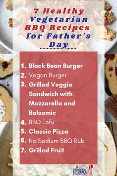 an image of healthy vegetarian bbq recipes for father's day