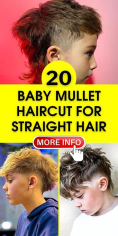 The baby mullet haircut for straight hair, with its burst fade and short shag influence, is a modern and soft approach to the classic mullet. The low taper at the sides adds a neat, tapered look, making it a versatile hairstyle modern for both casual and formal settings. Mullet Kids Haircut, Baby Mullet Haircut, Boys Surfer Haircut, Baby Boy Long Hair, Low Burst Fade, Boys Faux Hawk, Modern Boy Haircuts, Baby Mullet, Best Boys Haircuts