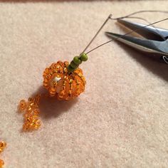 the beads are being sewn together and ready to be beaded into something else