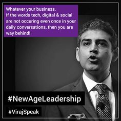 a man in a suit and tie making a funny face with the caption'new ageleadership '