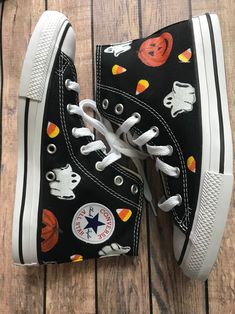 Halloween hand-painted converse. Photos above are converse in Black in youth size 2. Please specify color and size when ordering. Halloween Converse, Boty Converse, Hand Painted Converse, Diy Converse, Cute Converse Shoes, Converse Design, Appeal Letter, Painted Converse, Embroidered Converse