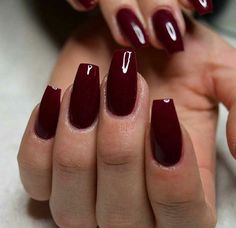 Cranberry Nails, Maroon Acrylic Nails, Burgundy Acrylic Nails, Deep Red Nails, Dark Red Nails, Red Acrylic Nails, Red Nail