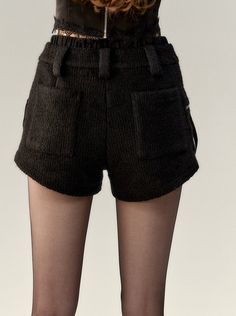 ❤wool plush shorts❤︎ Plush Shorts, Womens Fall, Straight Leg Pants, Leg Pants, Straight Leg, Fall Winter, Wool, Pants, Black