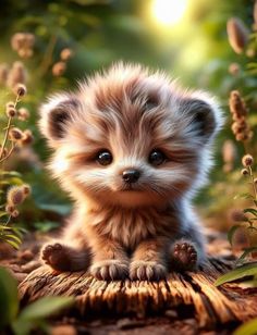 a small brown and white puppy sitting in the grass