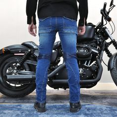 Upgrade your biker style with our Retro Motorcycle Meshed Off-Road Racing Jeans. Made with high-quality meshed fabric, these jeans offer maximum breathability and comfort while providing a slim fit style. Perfect for your all-season rides, these jeans are a must-have for any motorcycle enthusiast. CE Certified Knee Hip Protective Pads ⇨ The knee and hip pads are detachable and easy to mount. Insert them into their special pockets for added protection on the road. Reinforced Stitching ⇨ The pants feature reinforced stitching in critical areas to strengthen the connected parts. Knee and Lower Back Stretchable Pleats ⇨ The pleats on the lower back and on the knee contribute to the jeans’ stretchiness. Pursue that active lifestyle! Don’t let your pants restrict you from the things you want to Leather Motorcycle Gloves, Motorcycle Jeans, Denim Vests, Motorcycle Pants, Hip Pads, Motorcycle Vest, Retro Motorcycle, Motorcycle Leather, Genuine Leather Jackets