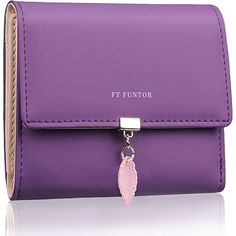 Color: 9-Deep Purple Pu Leather & Handmade: Soft Synthetic Leather Wallet For Women With Snap And Smooth Zipper Closure Design. Made Of High-Quality Pu Leather Rather Than Cheap Materials Rfid Security: This Rfid Blocking Wallets For Women Can Keep Your Property Safe. The Rfid Women’s Wallets With Id Window Is Equipped With Advanced Rfid Security Technology To Protect Your Vital Data From Scanning, Including Credit Cards, Debit Cards, Driver's Licenses And So On. Dimensions: This Trifold Wallet Hand Structure, Security Technology, Leaf Cards, Closure Design, Rfid Blocking Wallet, Wallet For Women, Rfid Wallet, Debit Cards, Trifold Wallet