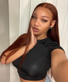 Frontal Wig Hairstyles, Ginger Hair Color, Hair Inspiration Color, Hair Inspo Color, Hd Lace, Aesthetic Hair, Black Women Hairstyles