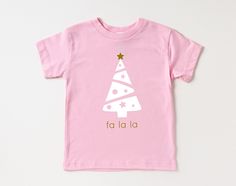 Fa la la Christmas Tree Toddler/Baby Tshirt, Kids Christmas Shirt, Christmas Gift, Holiday Gift, Xmas, Santa Claus Toddler shirts are Bella Canvas Kids Collection, Rabbit skins and Next Level depending on the colors ----WASHING INSTRUCTIONS----- - Please turn the tee inside out before washing - Cold machine wash in gentle cycle - Do not bleach - Do not dry clean - Do not iron over the HTV Vinyl Christmas Shirt Kids, Kids Christmas Tshirt, Toddler Christmas Shirts Vinyl, Toddler Christmas Shirts, Kids Chrismtas Shirt, Toddler Christmas Tree, Toddler Christmas Shirt, Kids Collection, Christmas Shirts For Kids