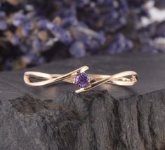 14k yellow gold celtic style amethyst promise ring for her, Unique womens small & dainty promise ring, Womens amethyst gold ring WE OFFER UNLIMITED PERIOD INSTALLMENTS PLAN This is a beautiful, stunning, feminine ring that works well for all occasions, styles, and ages. You will love it! Ring information: Stone: Amethyst Approximate size: 2.5mm Metal type: Gold Metal stamp: 14k gold Installment Payments We offer installment payments for an unlimited period for absolutely all products from ou Rose Gold Amethyst Birthstone Ring For Promise, Rose Gold Amethyst Birthstone Promise Ring, Purple Birthstone Promise Ring In 14k Gold, Purple 14k Gold Promise Birthstone Ring, Fine Jewelry Amethyst Ring In 14k Gold For Promise, 14k Gold Amethyst Promise Ring With Prong Setting, 14k Gold Amethyst Ring For Promise With Round Cut, Yellow Gold Amethyst Promise Ring, Purple Birthstone Ring In 14k Gold For Promise