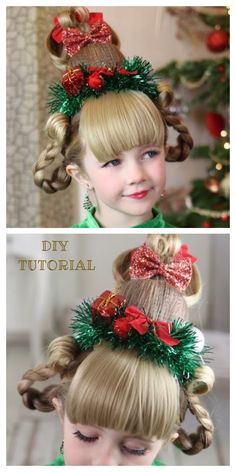 Xmas Hairstyles, Wacky Hair Days, Wacky Hair