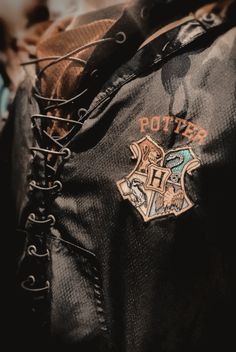 a hogwarts jacket with the harry potter crest on it