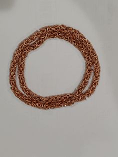 A 8mm thick Handmade 30in byzantine style chain. Made with recycled copper. No clasp, closed off chain. Byzantine Chain, Copper Chain, Chain Styles, Chains Necklace, Necklace Etsy, Necklace Lengths, Gold Bracelet, Handmade Items, Chain Necklace