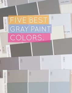 the five best gray paint colors