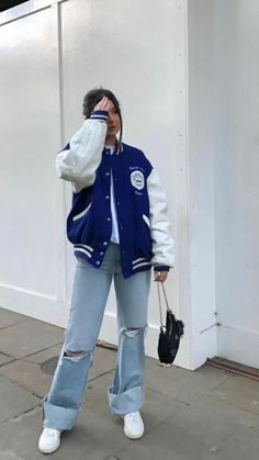 Varsity Outfit, Baseball Jacket Women, Varsity Jacket Women, Jacket Outfit Women, Baseball Outfit, Jacket Outfit