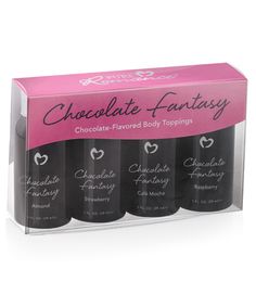 Perfect gift for the hostess or to take home for yourself! Pure Romance's Chocolate Fantasy Kit. Pure Romance Products, Chocolate Fantasy, Pure Romance Consultant, Pure Romance, Romantic Evening, Starbucks Iced Coffee Bottle, Coffee Bottle, Perfect Food