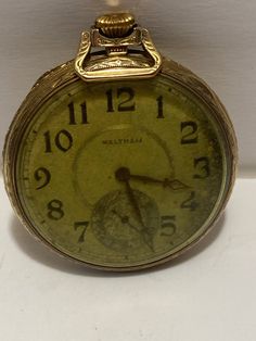 Vintage Waltham 14K Gold Filled Pocket Watch, 24097967, 15 Jewels, 1-11/16" in diameter, Works Great, Keystone Watch Case.  Buyer pays 10 dollars priority shipping and handling in US only.  Message me with questions.  Thanks for looking. Formal Self-winding Pocket Watch, Antique Yellow Gold Round Jewelry And Watches, Engraved Yellow Gold Round Watch Accessories, Antique 14k Stamped Watches, Antique 14k Stamped Round Watches, Vintage Yellow Gold Round Watch Accessories, Formal Engraved Round Watch Accessories, Engraved Round Watch Accessories For Formal Occasions, Formal Round Engraved Watch Accessories