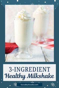 This 3-Ingredient Healthy Milkshake recipe uses frozen yogurt in place of ice cream to cut back on some calories, plus it has about half of the fat. Unfortunately, because of this, the healthy milkshake will never be as creamy as a classic milkshake. However, on a hot summer day, you won't hear anyone complaining! To make it even healthier, I recommend adding fruit, such a banana to your recipe, and skip the whipped cream topping.