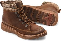 Born Temple in Castano - Born Womens Boots on Bornshoes.com Leather Lace-up Boots For Adventure In Fall, Fall Adventure Leather Lace-up Boots, Leather Lace-up Boots For Fall Adventure, Casual Lace-up Boots With Lug Sole For Outdoor, Rugged Hiking Boots For Fall Adventures, Casual Lace-up Boots With Rubber Sole For Fall, Distressed Brown Boots For Outdoor Fall Activities, Rugged Boots For Fall Adventure, Casual Brown Lace-up Boots For Walking