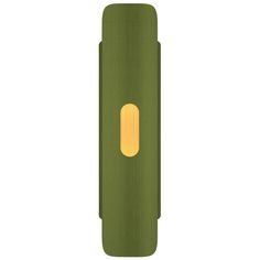 a green lighter with a yellow light on it